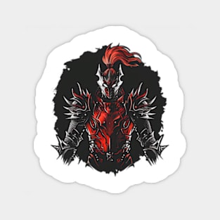 solo leveling igris red armor Sticker